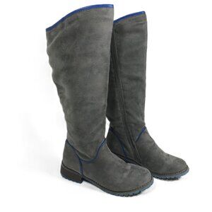 Wild Diva Tall Boots Gray Women 8.5